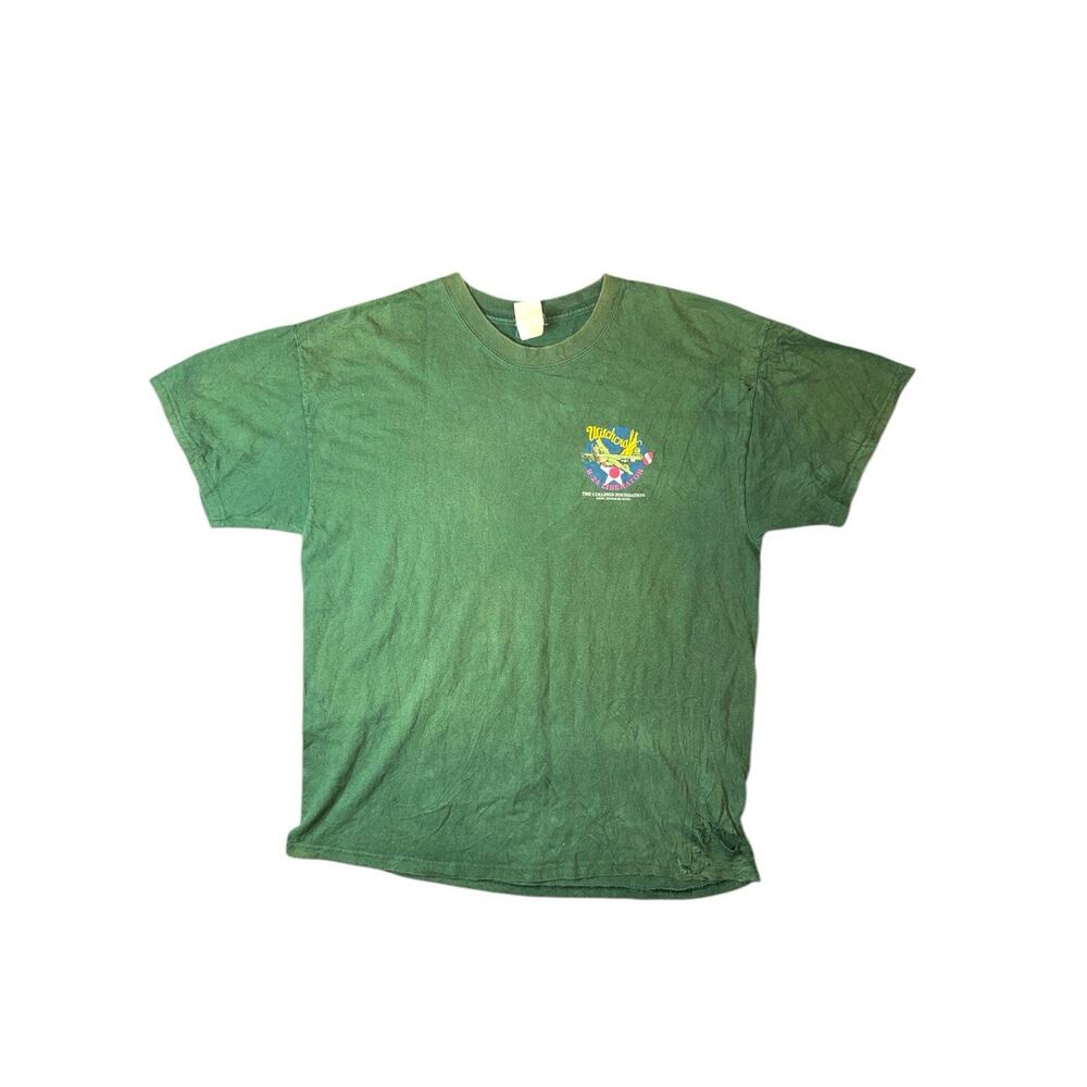 WITCHCRAFT Aviation Aircraft B-24 LIBERATOR Stow Vintage Size XL Green Shirt